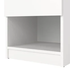 Comodino 1 ripiano bianco opaco 40x40x49h cm - Scolastica