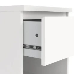 Comodino 1 ripiano bianco opaco 40x40x49h cm - Scolastica