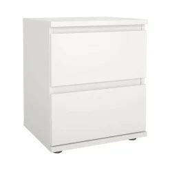 Comodino 1 ripiano bianco 40x34x48h cm - Albregio