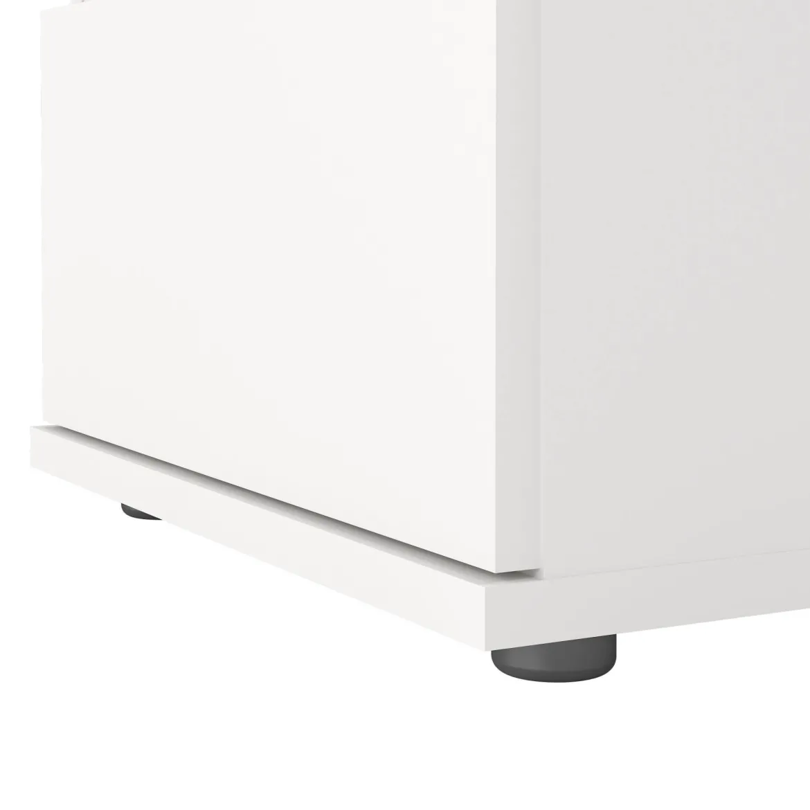 Comodino 1 ripiano bianco 40x34x48h cm - Albregio