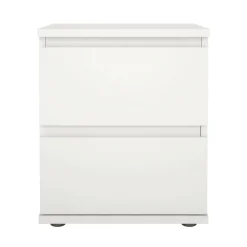 Comodino 1 ripiano bianco 40x34x48h cm - Albregio