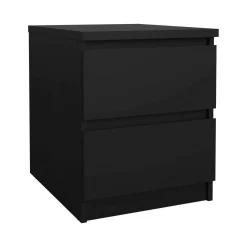 Comodino 1 ripiano nero 50x40x49h cm - Azar
