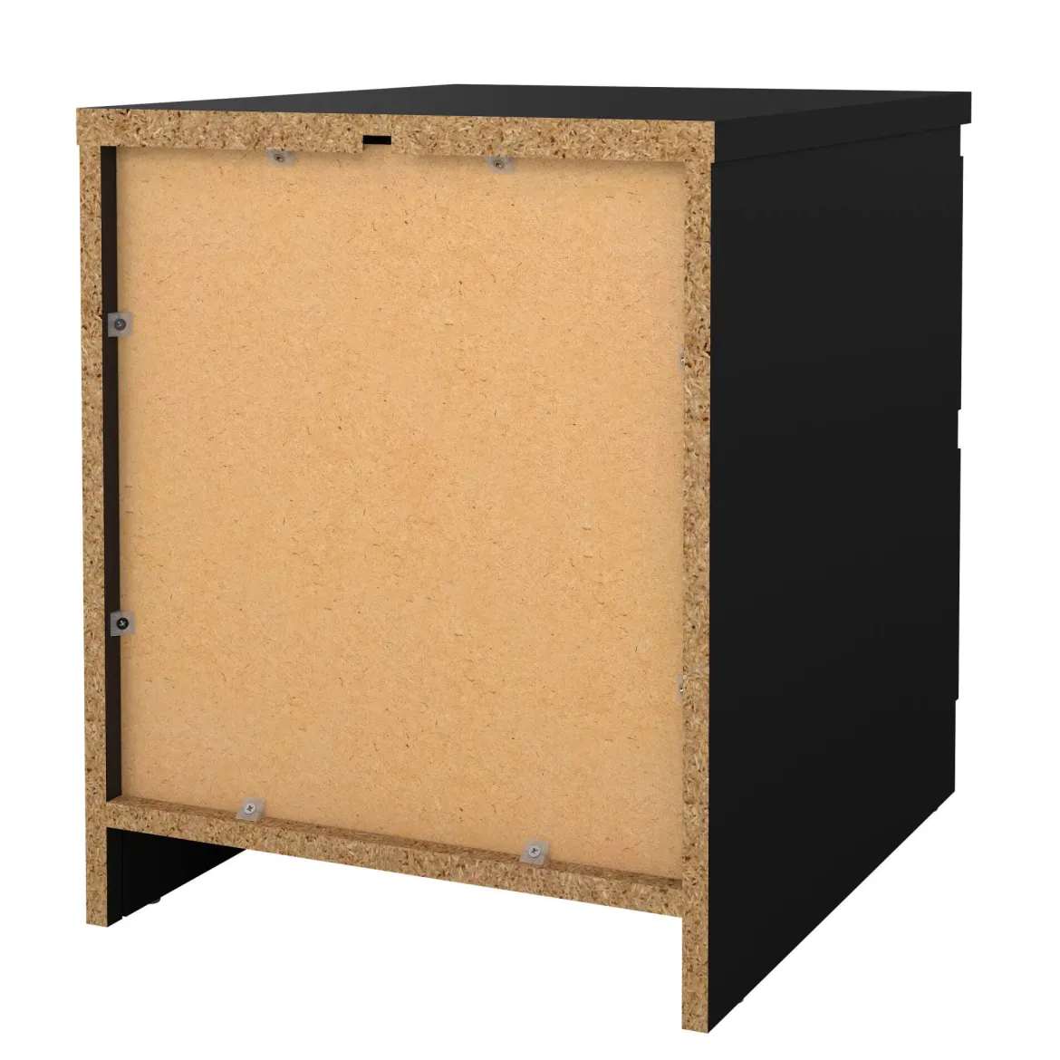 Comodino 1 ripiano nero 50x40x49h cm - Azar