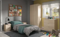 Comodino 1 ripiano rovere 40x40x42h cm - Argelato