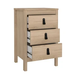 Comodino 1 ripiano rovere 50x34x46h cm - Banyan