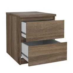 Comodino 1 ripiano rovere 50x40x49h cm - Daiki