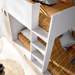 Composizione camera da letto Agle, 244x112h150 cm, Bianco e Antracite
