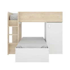 Composizione camera da letto Pax, 255x112h150 cm, Bianco e Rovere