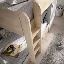 Composizione camera da letto Pax, 255x112h150 cm, Bianco e Rovere