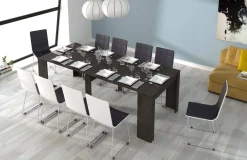Consolle allungabile Diluna, 51/237x90h78 cm, Grigio Cenere