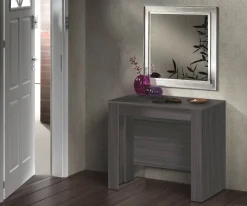 Consolle allungabile Diluna, 51/237x90h78 cm, Grigio Cenere