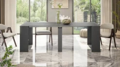Consolle allungabile elegante 4-10 posti antracite - Abicitren