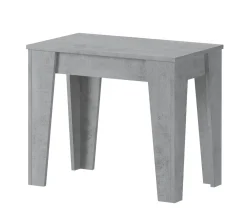Consolle Allungabile Grigio Cemento Allungabile 12 Posti 305.6x90x75.2h cm, Meccanismo Estensione Allunghe Centrali - Gizio
