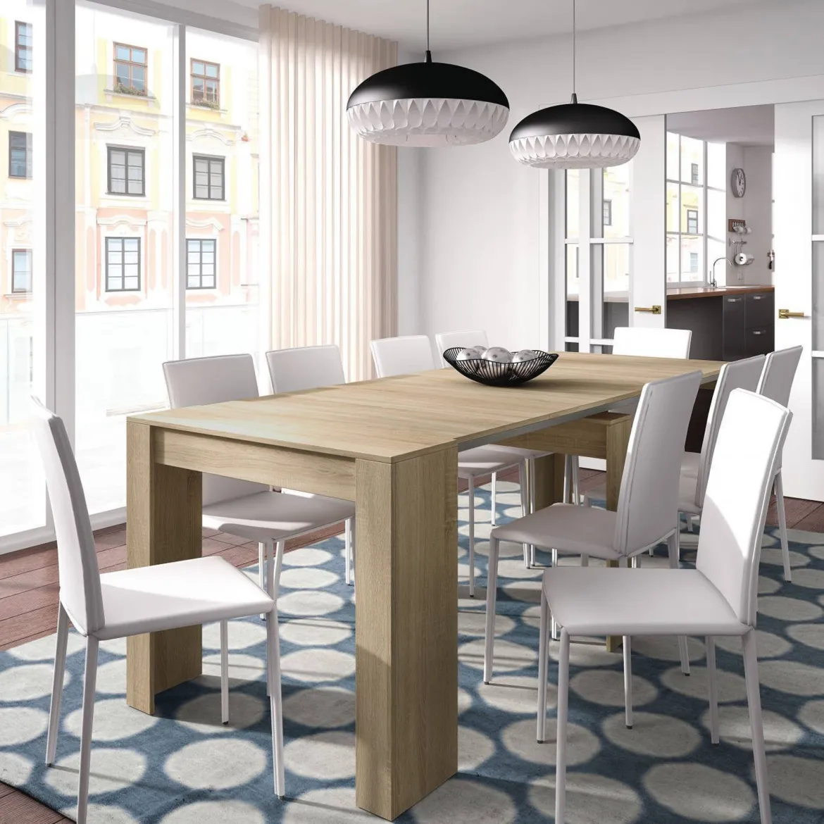 Consolle allungabile legno 4-10 posti rovere - Abicitren
