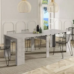 Consolle allungabile moderna 4-10 posti cemento - Abicitren
