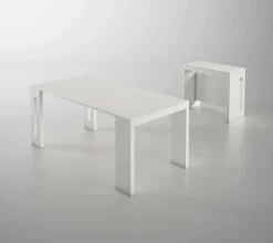 Consolle allungabile moderna 4-8 posti bianco - Akam