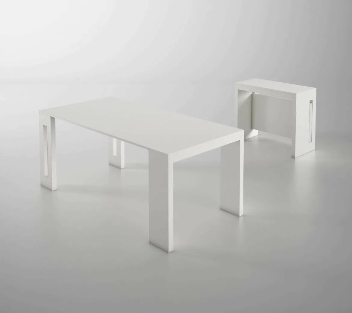 Consolle allungabile moderna 4-8 posti bianco - Akam