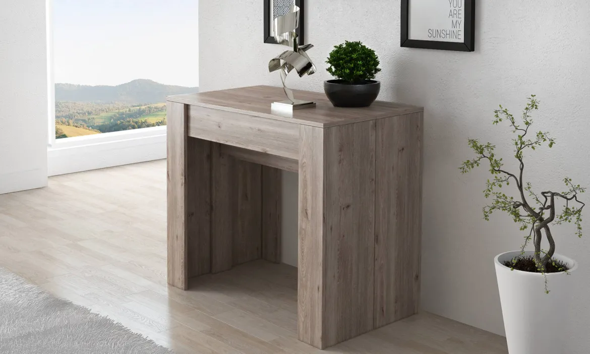 Consolle allungabile 4-10 posti rovere - Maner