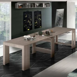 Consolle estensibile 4-12 posti rovere - Anello
