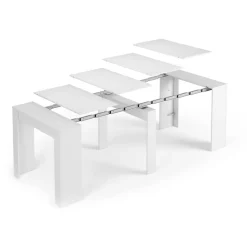 Consolle estensibile sala da pranzo 4-10 posti bianco lucido - Abicitren