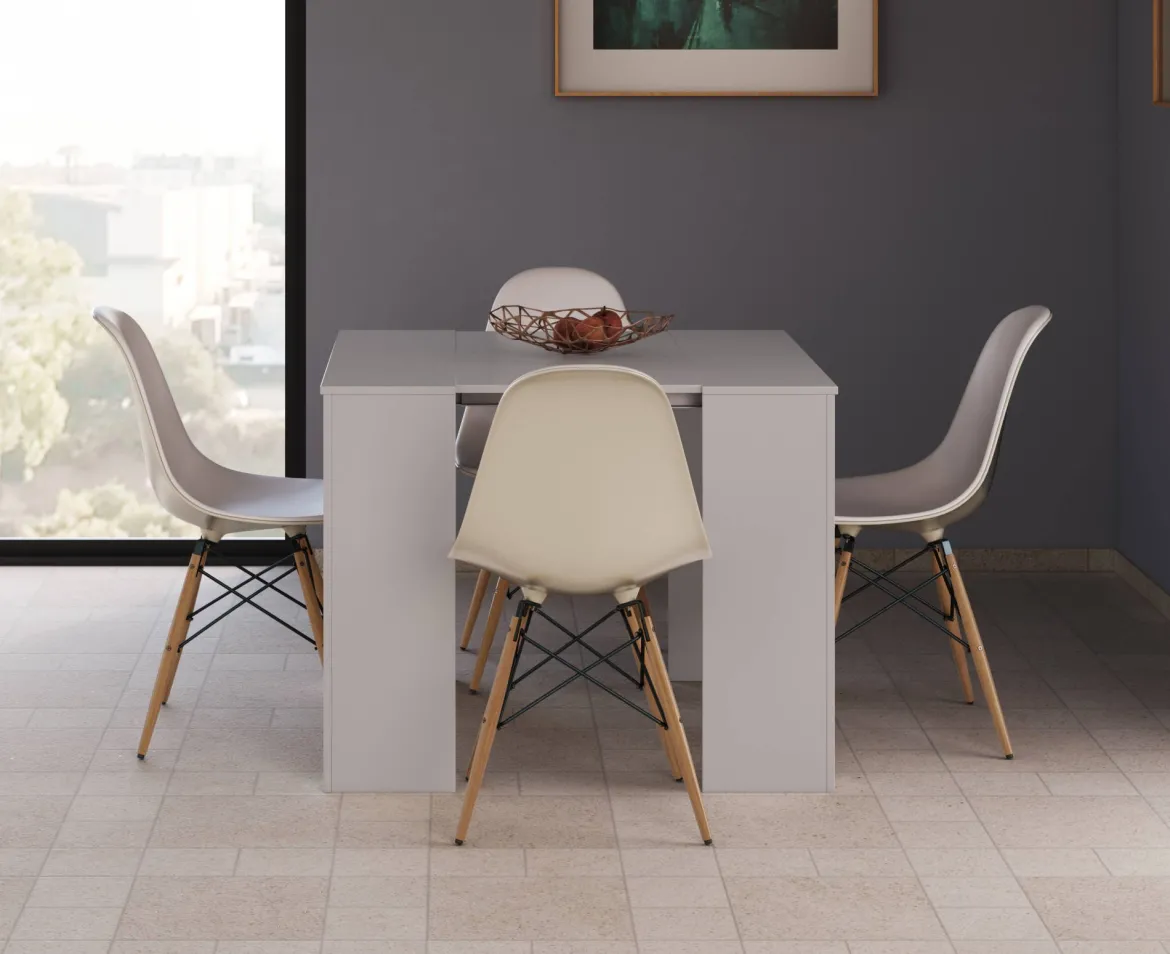 Consolle estensibile sala da pranzo 4-10 posti bianco lucido - Abicitren