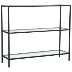 Consolle in metallo 100x30x85h cm nero - Domenica