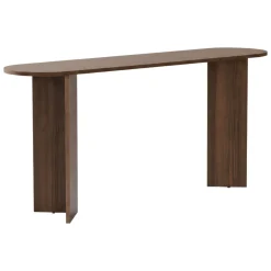 Consolle Marrone Noce un Ripiano Peso Supportato 25 kg 150x35x75h cm, Colore Ripiano Marrone - Cercino