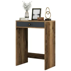 Consolle moderna 70x84x40h cm noce e antracite - Bedonia