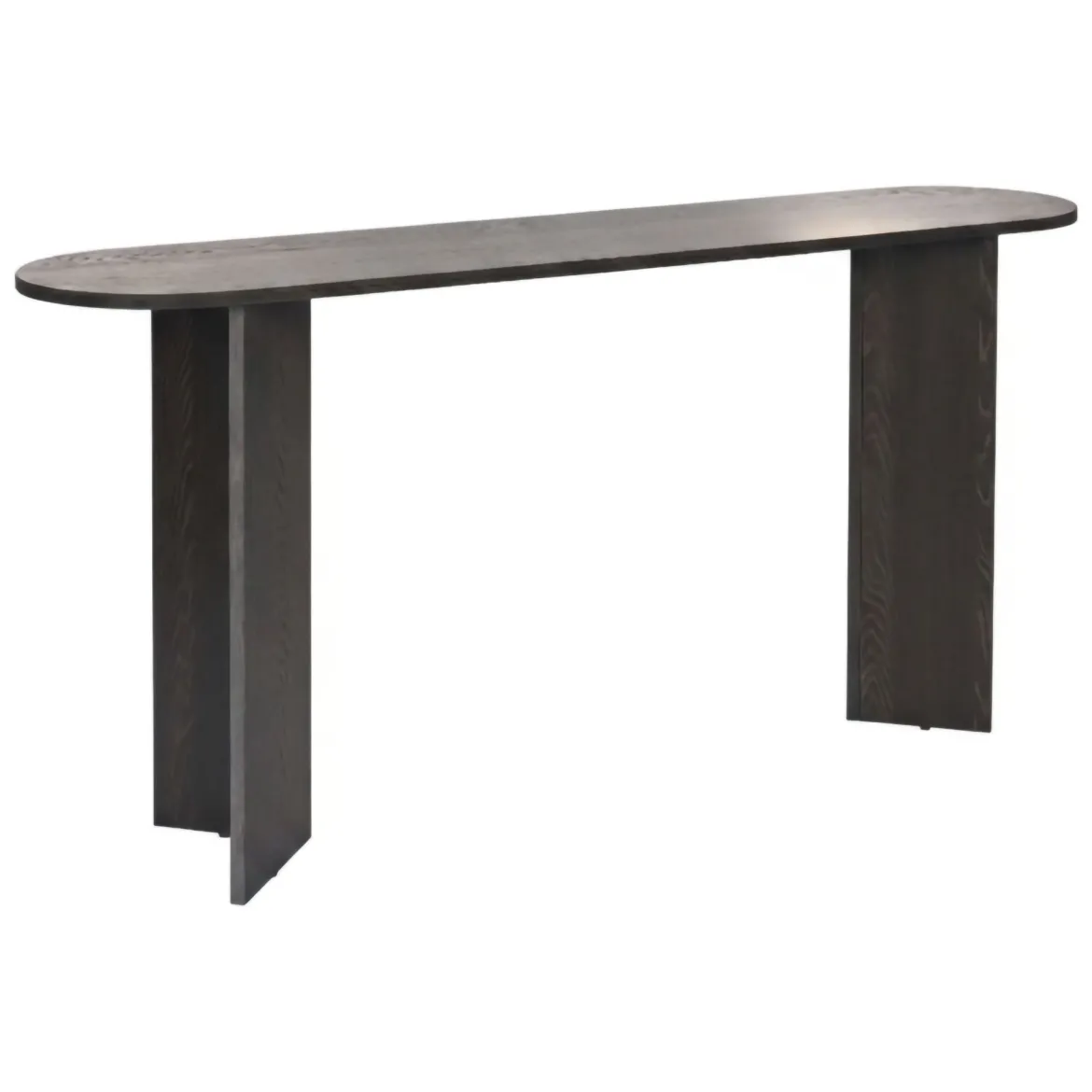 Consolle Nero un Ripiano Peso Supportato 25 kg 150x35x75h cm, Colore Ripiano Nero - Cercino
