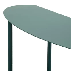 Consolle Verde Ottanio 4 Ripiani Colore Ripiano Verde 10x42x132h cm, Sfumatura Colore Struttura Ottanio - Gamisi