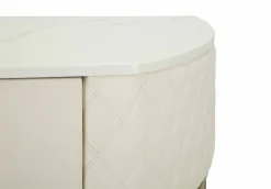 Consolle 100x40x75h cm bianco e oro - Niccolo
