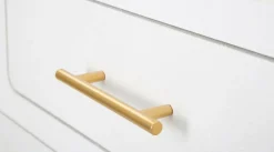 Consolle 110x40x80h cm bianco e oro - Tomato