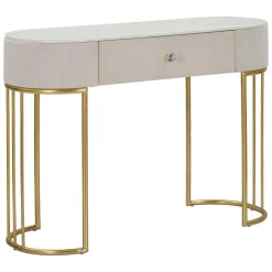 Consolle 100x40x75h cm crema e bianco - Abstraktes