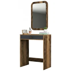 Consolle 70x84x40h cm noce e antracite - Baunei
