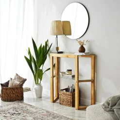 Consolle 85x31x85h cm quercia - Barga