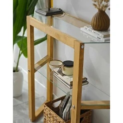 Consolle 85x31x85h cm quercia - Barga