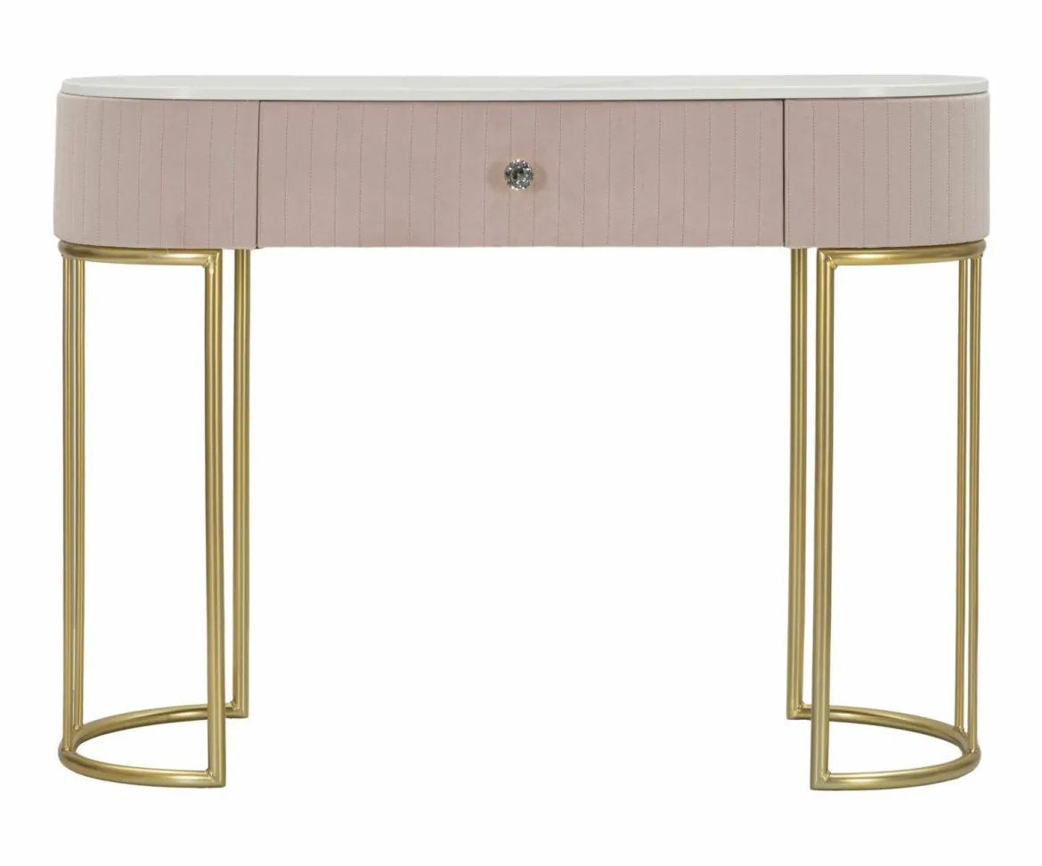 Consolle 100x40x75h cm rosa e bianco - Abstraktes