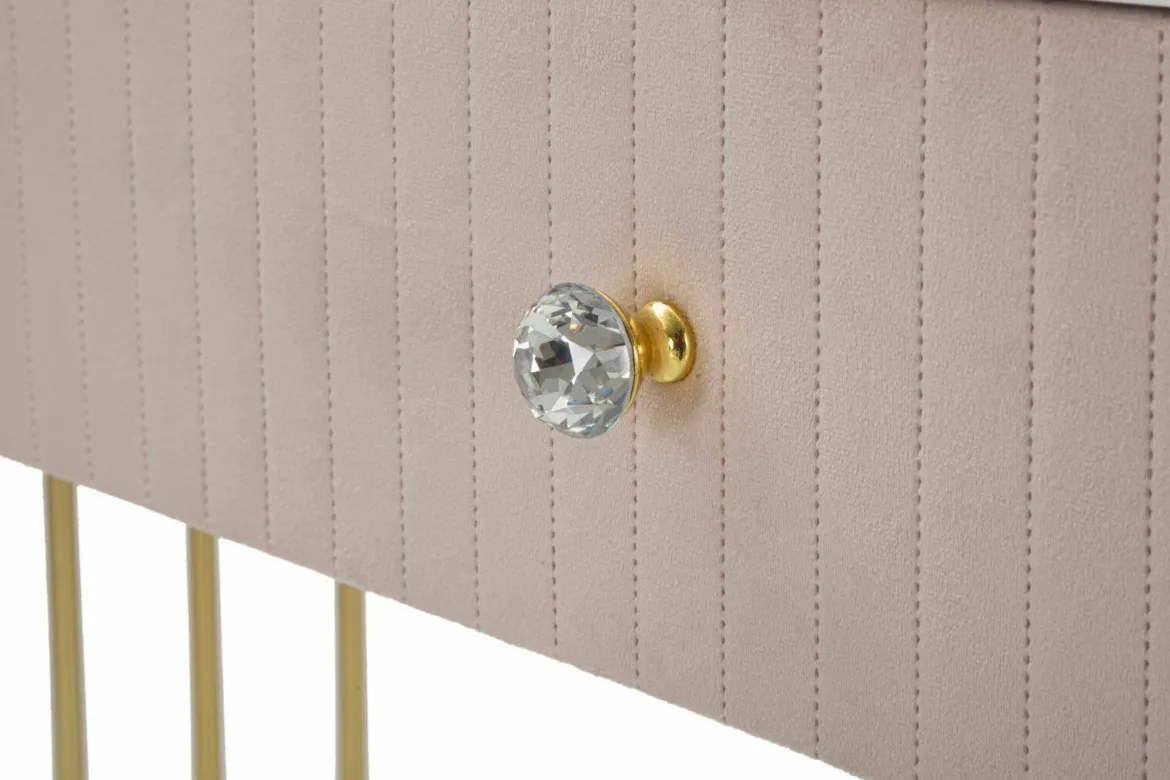 Consolle 100x40x75h cm rosa e bianco - Abstraktes
