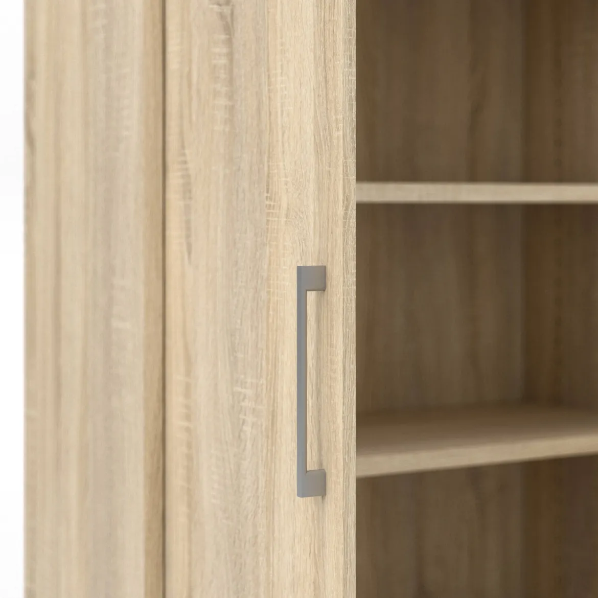 Credenza alta quercia 89x40x186h cm 2 ante - Saotome