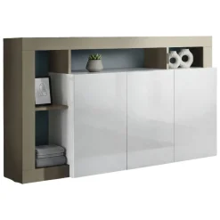 Credenza Americano, 146x42 h93 cm, Bianco
