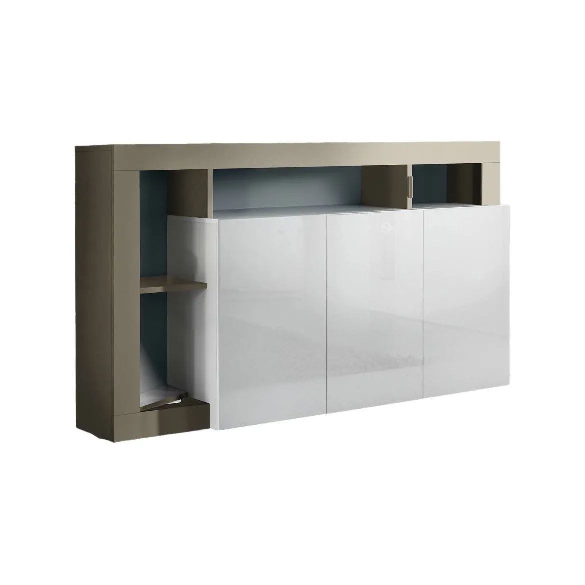 Credenza Americano, 146x42 h93 cm, Bianco