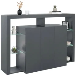 Credenza antracite 150x40x100h cm 3 ante - Bagnasco