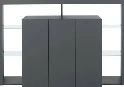 Credenza antracite 150x40x100h cm 3 ante - Bagnasco