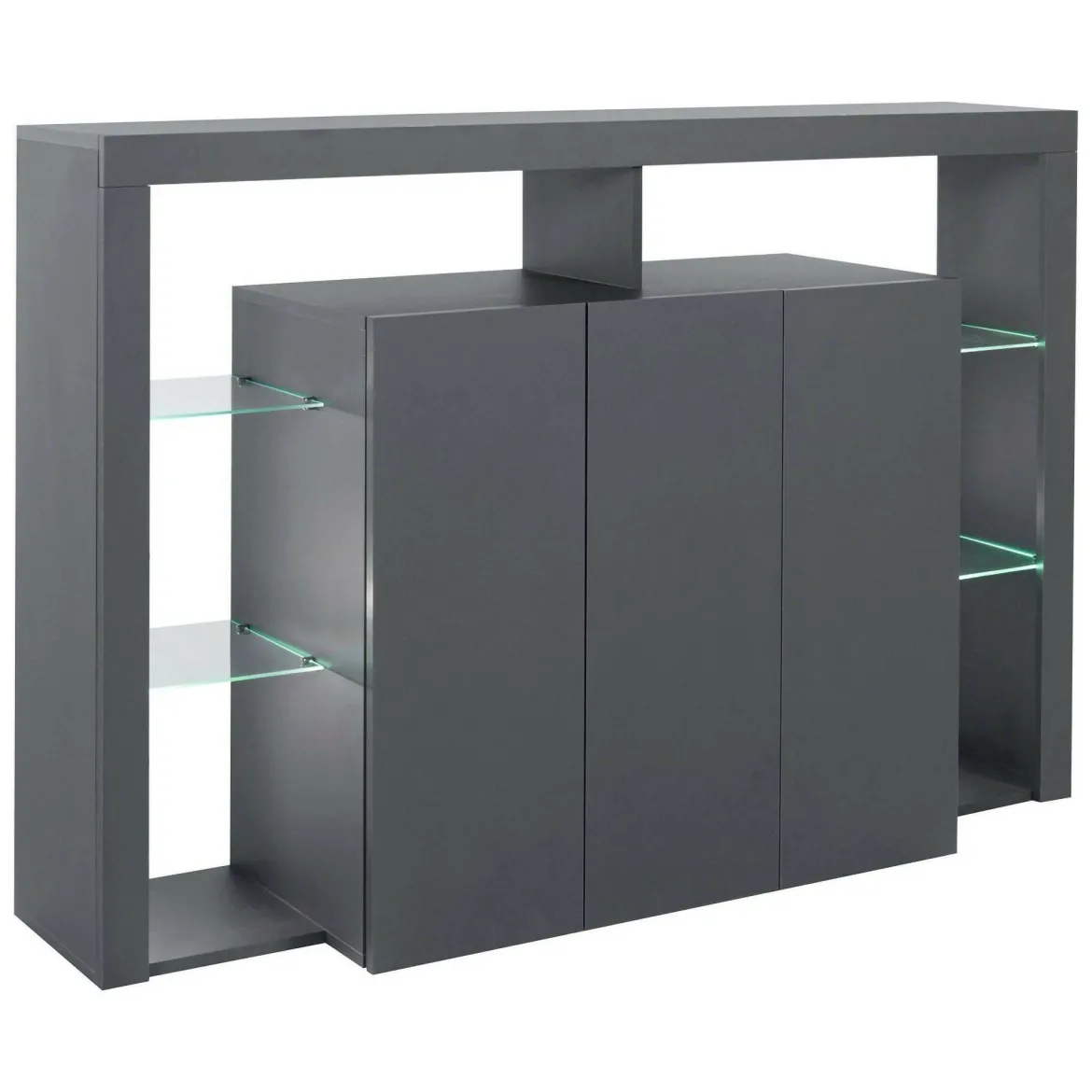 Credenza antracite 150x40x100h cm 3 ante - Bagnasco