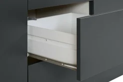 Credenza antracite 180x44x86h cm 2 ante e 3 cassetti - Avelignese