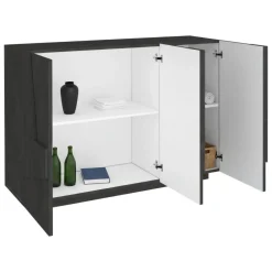 Credenza ardesia 121x38x86h cm 3 ante - Axl