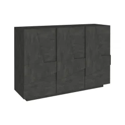 Credenza ardesia 121x38x86h cm 3 ante - Axl