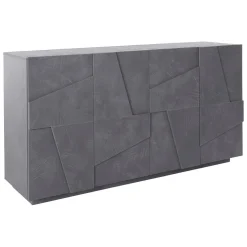 Credenza ardesia 162x44x86h cm 4 ante - Augusto