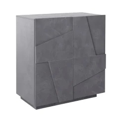 Credenza ardesia 81x44x86h cm 2 ante - Arli