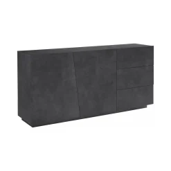 Credenza ardesia 180x43x86h cm 2 ante e 3 cassetti - Ariet